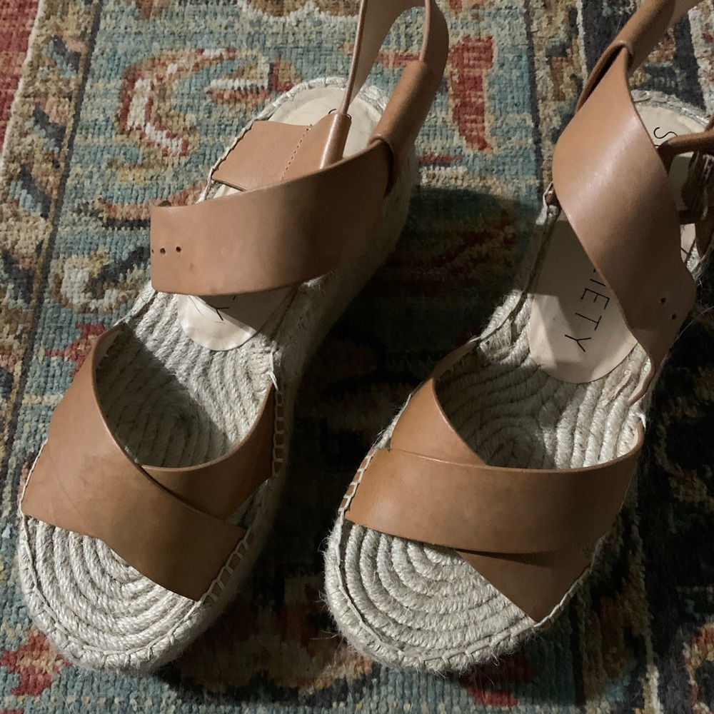 Sole Society Audrina Espadrille Platform Sandals